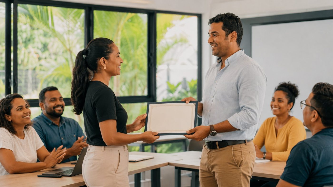 Remise d'attestation en fin de formation